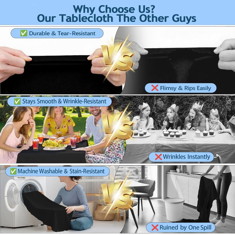 Lemict wipeable table cover keeps tables clean after parties.