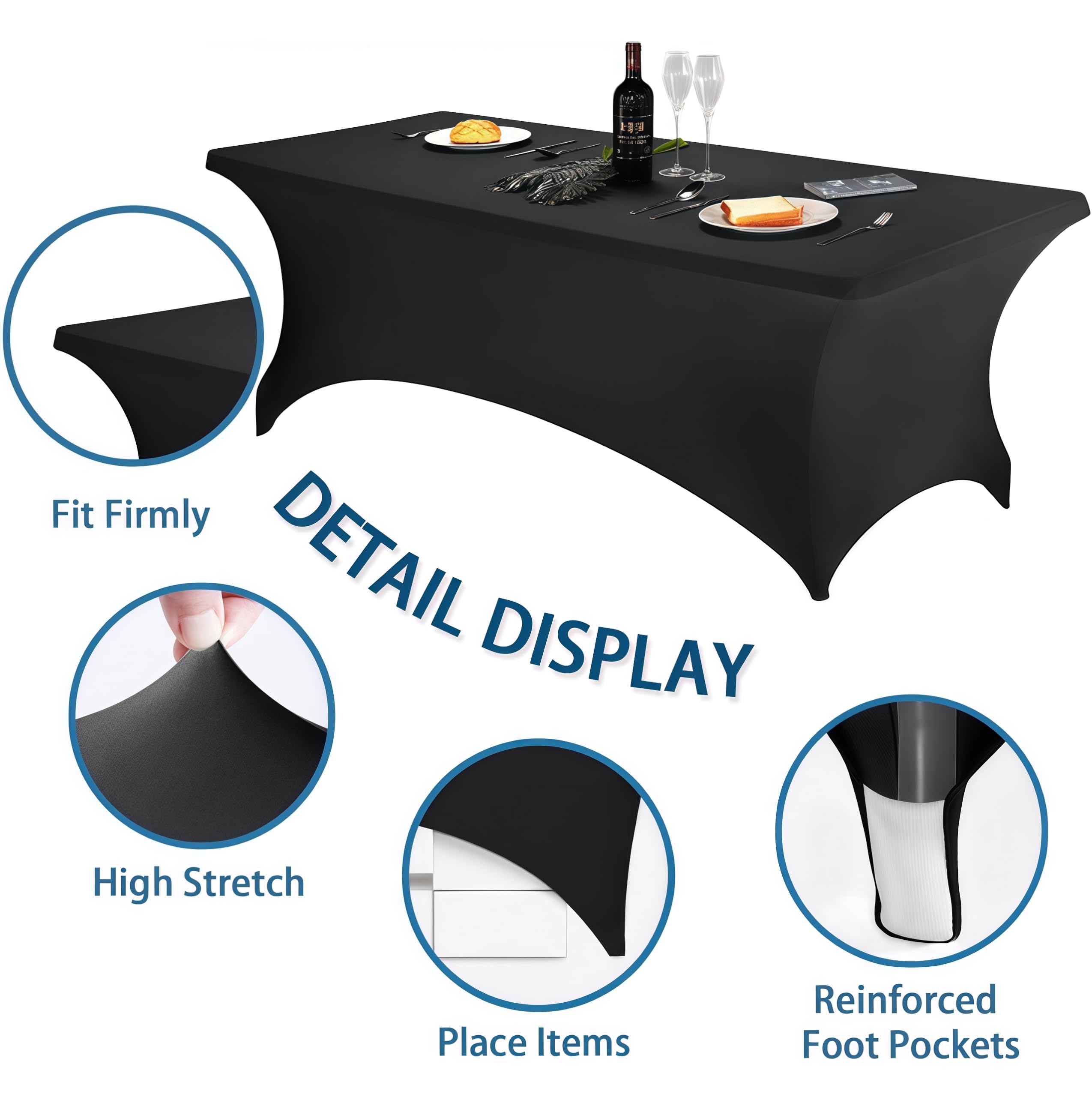 Lemict wrinkle-resistant finish keeps tables neat from setup to cleanup