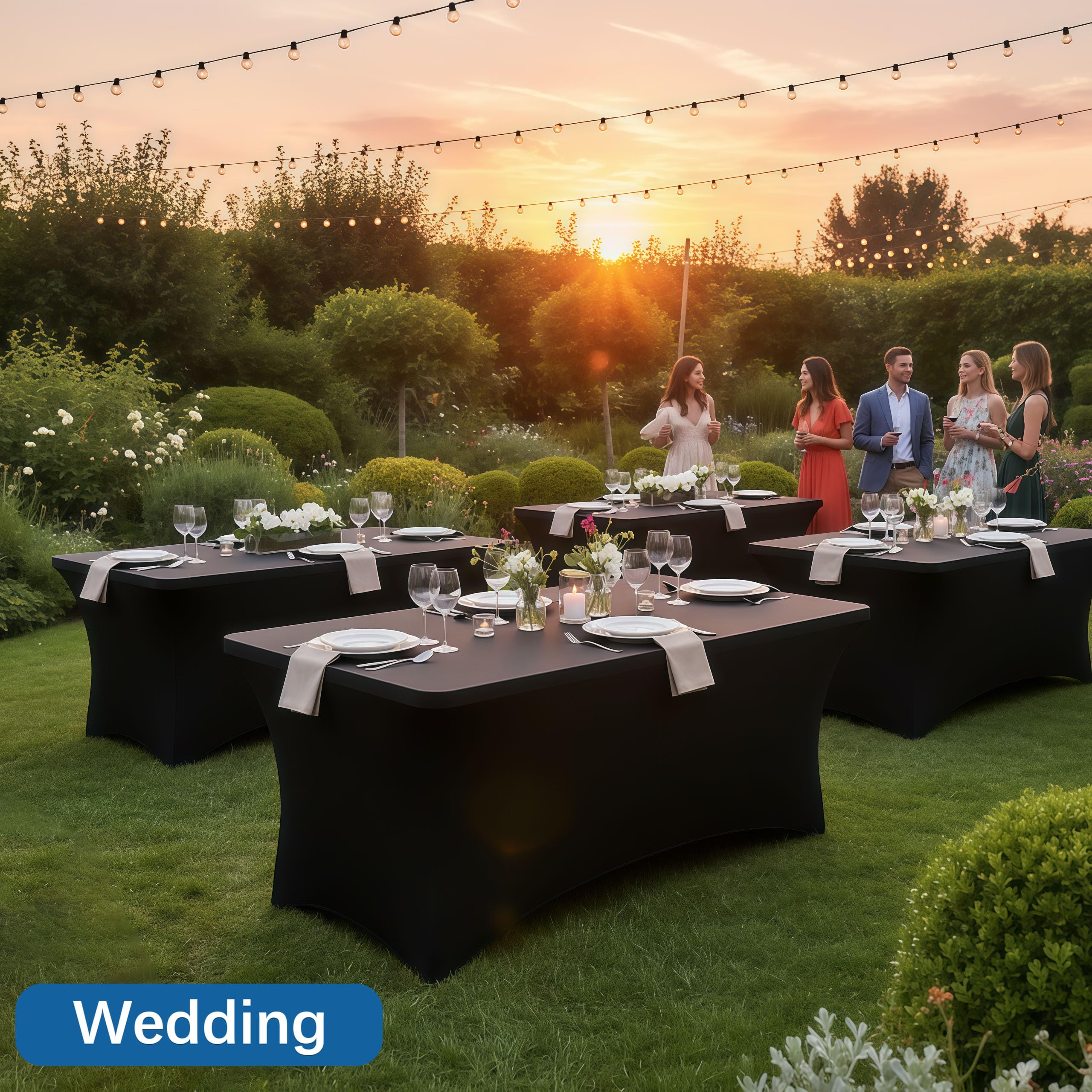 Lemict washable table cover simplifies after-event cleanup
