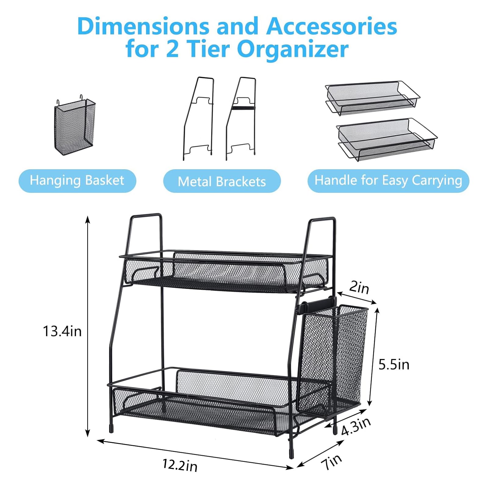 LEMIKKLE bedroom counter organizer tidies daily essentials beside the bed
