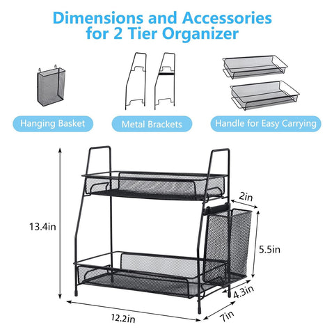 LEMIKKLE bedroom counter organizer tidies daily essentials beside the bed