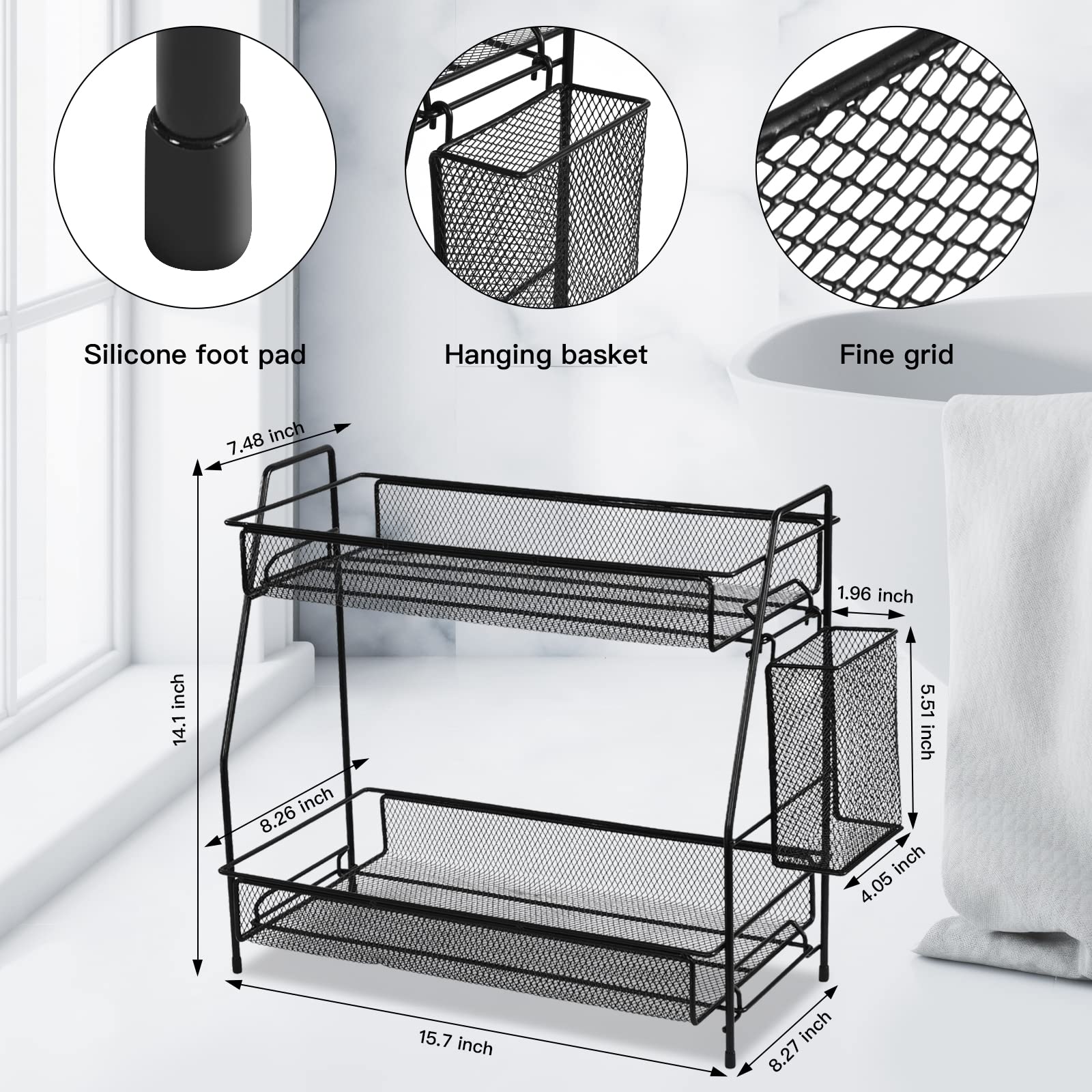 LEMIKKLE easy assembly tool-free setup is quick and user-friendly.
