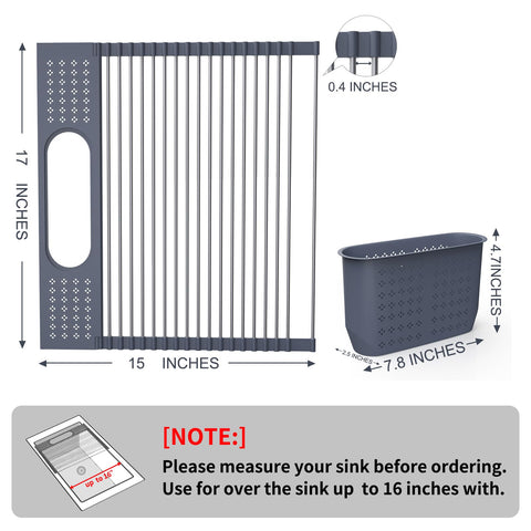 LEMIKKLE extended 17x15 rack for efficient dish drying.