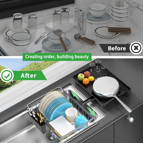 LEMIKKLE six-slot rack holds plates, lids, bowls and more for organized drying