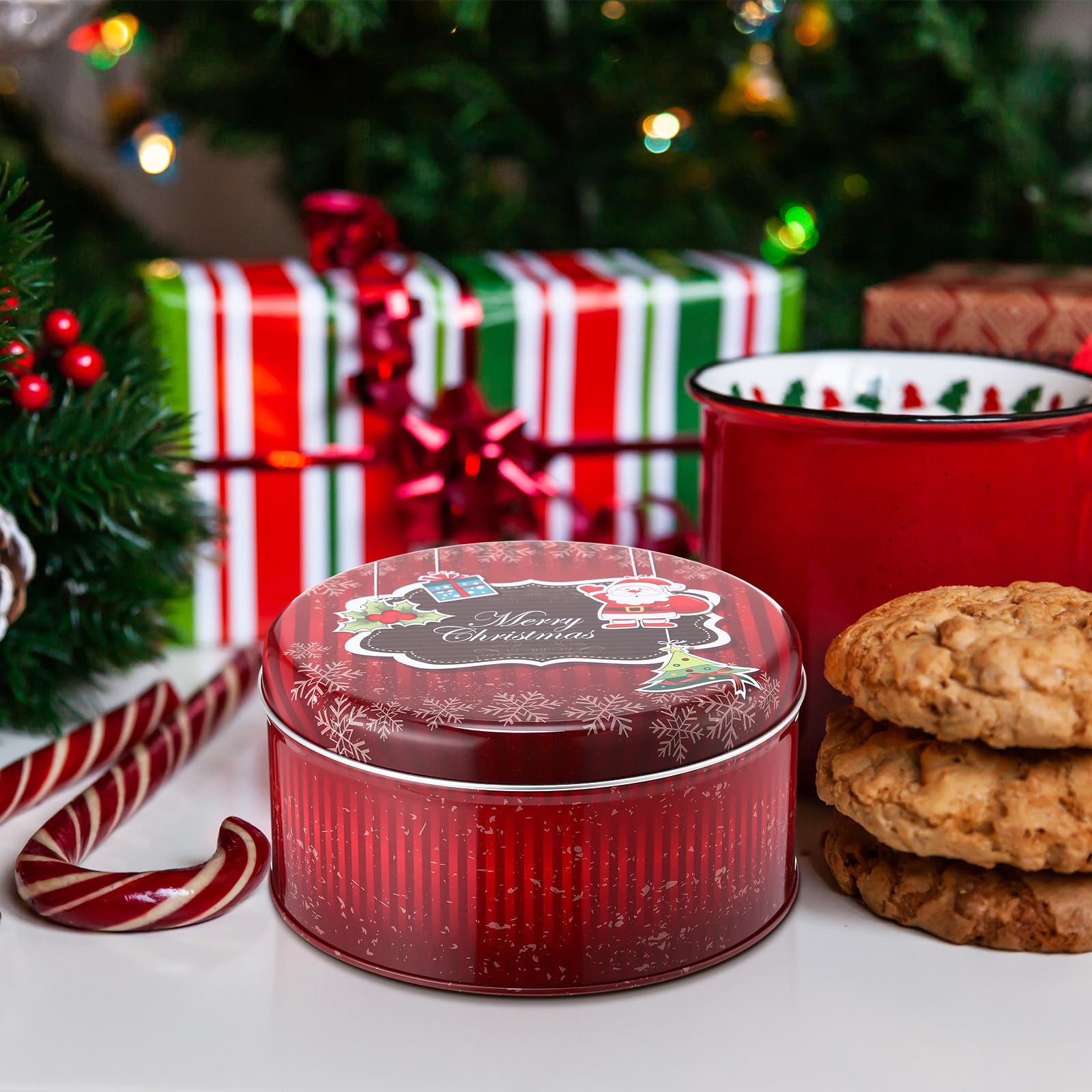 LemonRoad 18-pack multi-use tin for cookies, candies, or snacks.