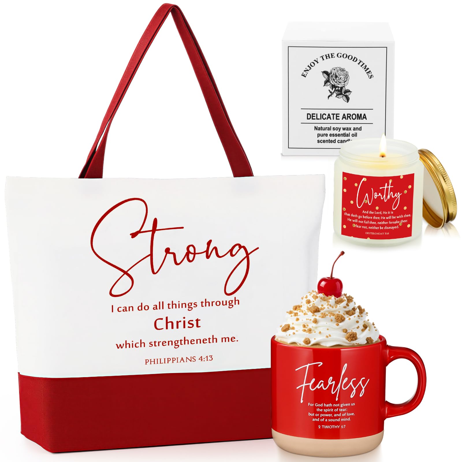 LemonRoad Christmas mug with Bible motifs for cozy mornings.