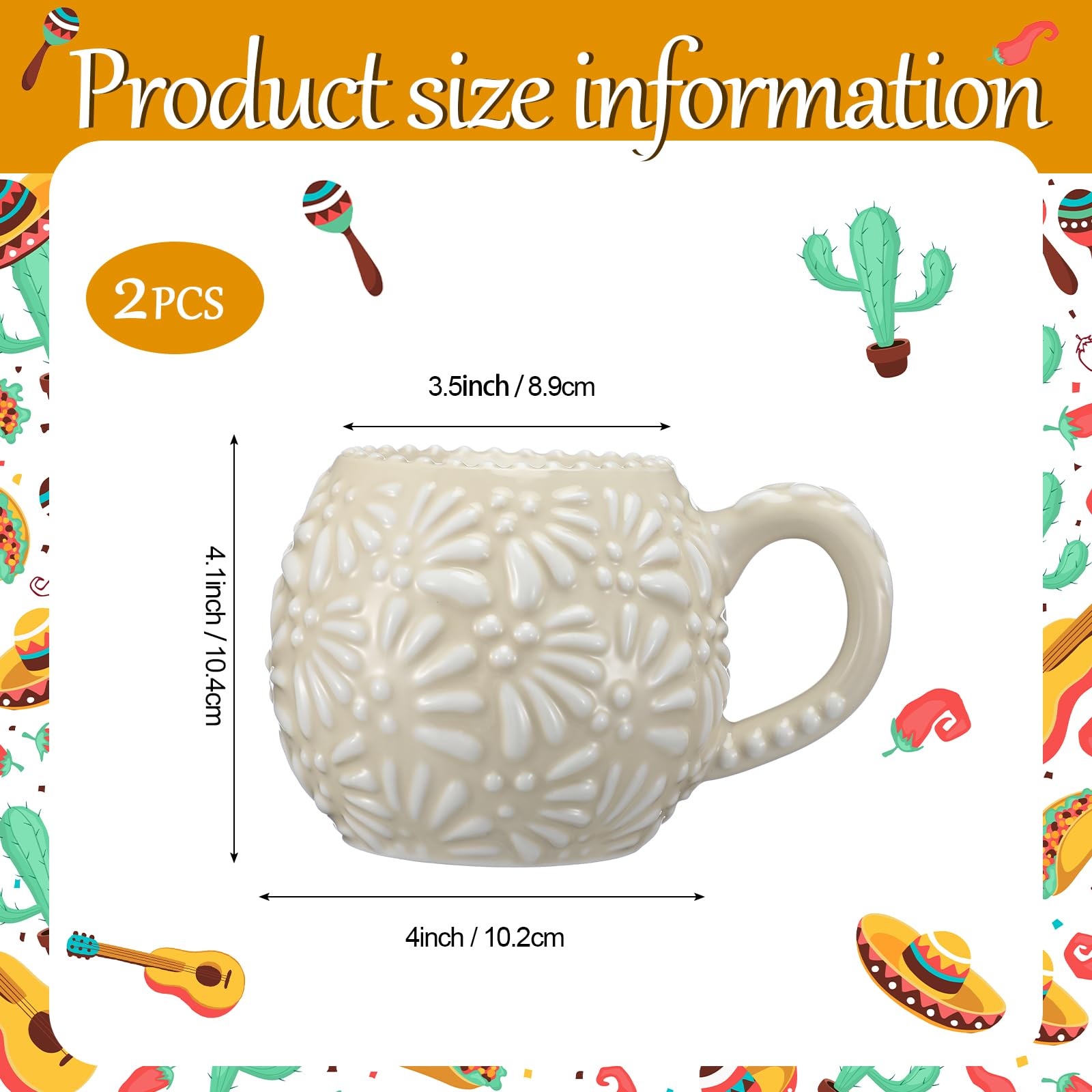 LemonRoad mug with beige-white pattern enhances horchata or cafe rituals.