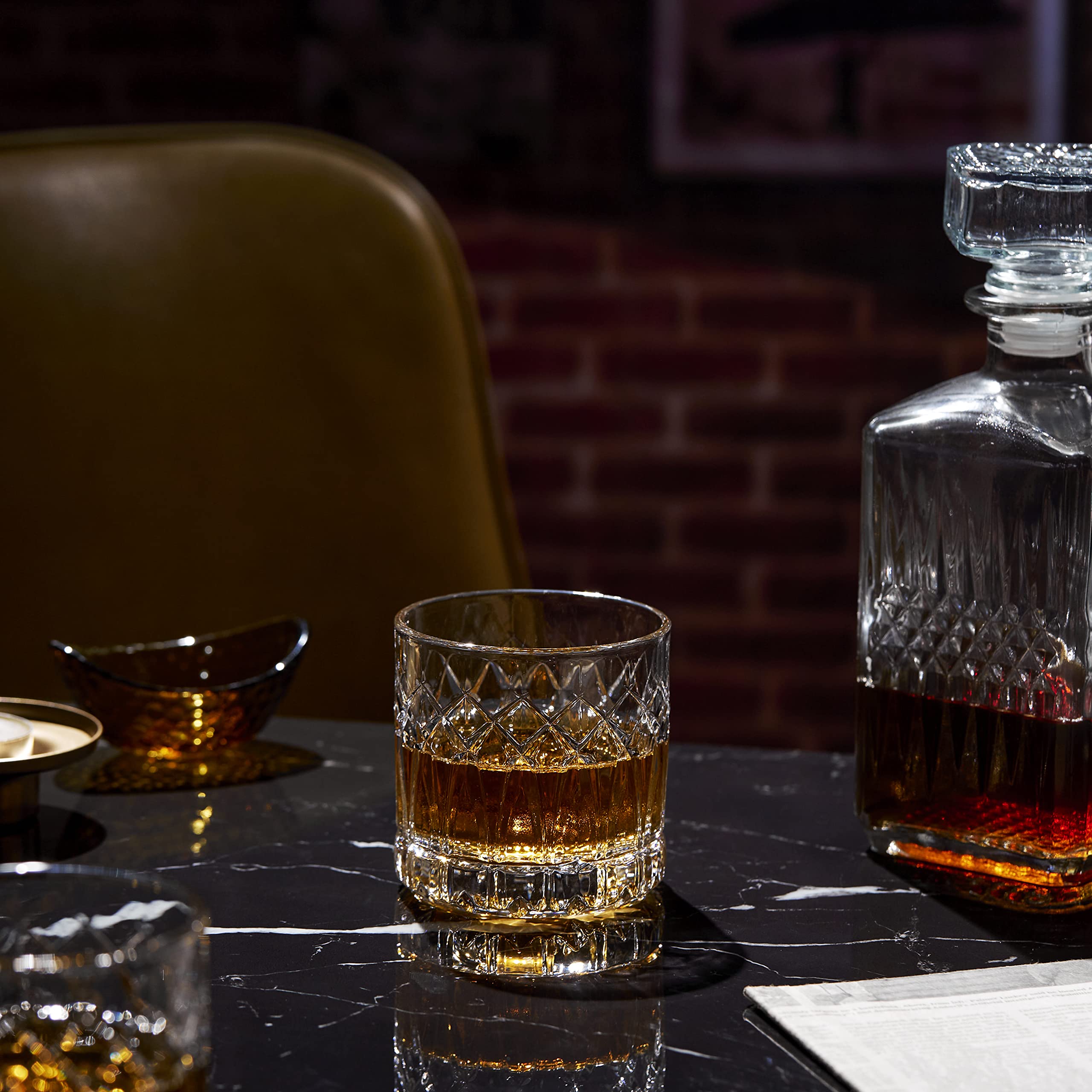 LEMONSODA cognac bourbon glass 12oz enhances leisurely sipping and presentation
