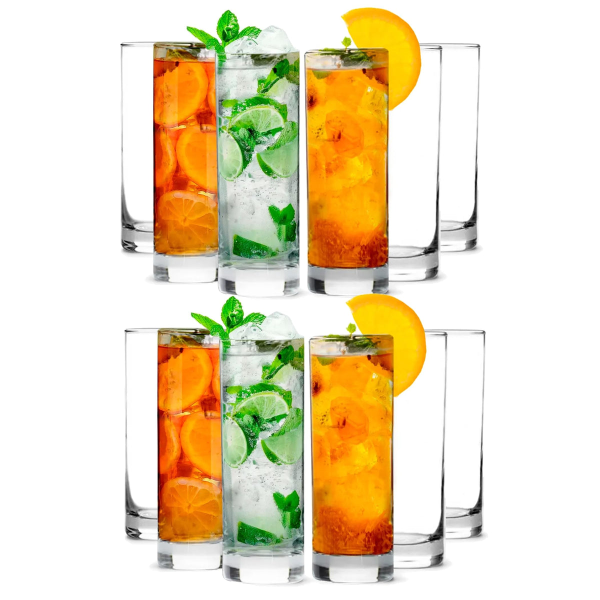 LEMONSODA premium highball 12oz set on table for stylish entertaining
