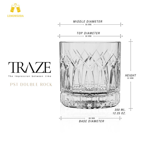 LEMONSODA scotch cocktail bourbon glass 12oz designed for balanced aroma and flavor