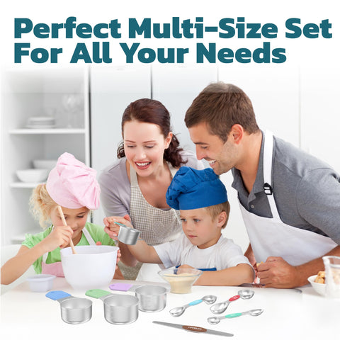 Lenceo nesting magnets secure cups and spoons for easy storage.