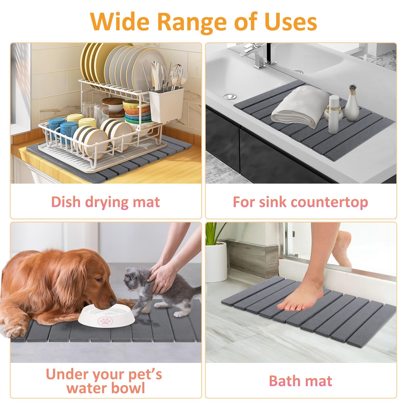 LENONE heat-resistant stone mat used as a pad under hot pots.