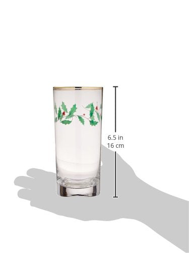 Lenox highball glass with 24K gold rim adding elegant touch to celebrations