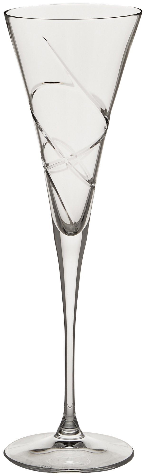Lenox Adorn crystal toasting flute set on a table evokes festive dining
