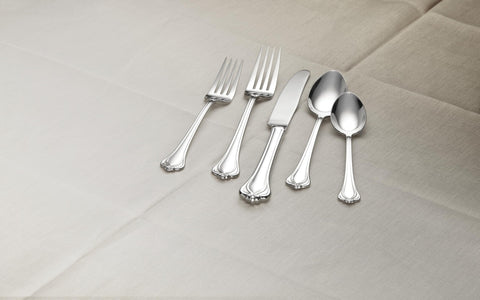 Lenox Alcott dinner forks and spoons ensemble complements casual and formal dining.