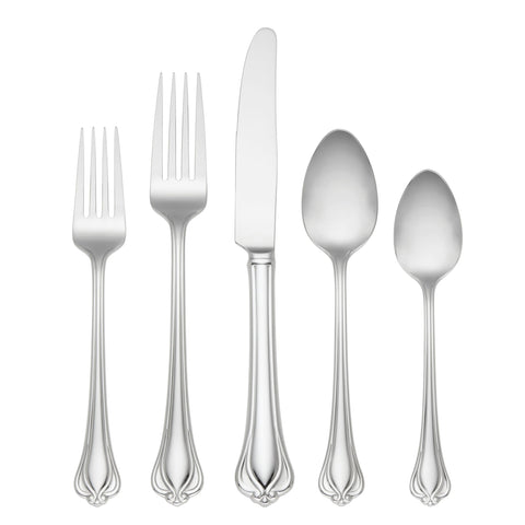 Lenox Alcott filigree handle close-up highlights refined craftsmanship and decorative detailing.