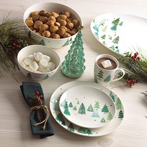 Lenox Balsam Lane white porcelain plate for versatile everyday use.