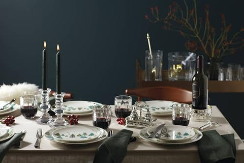 Lenox Balsam Lane elegant entertaining plate on holiday tables