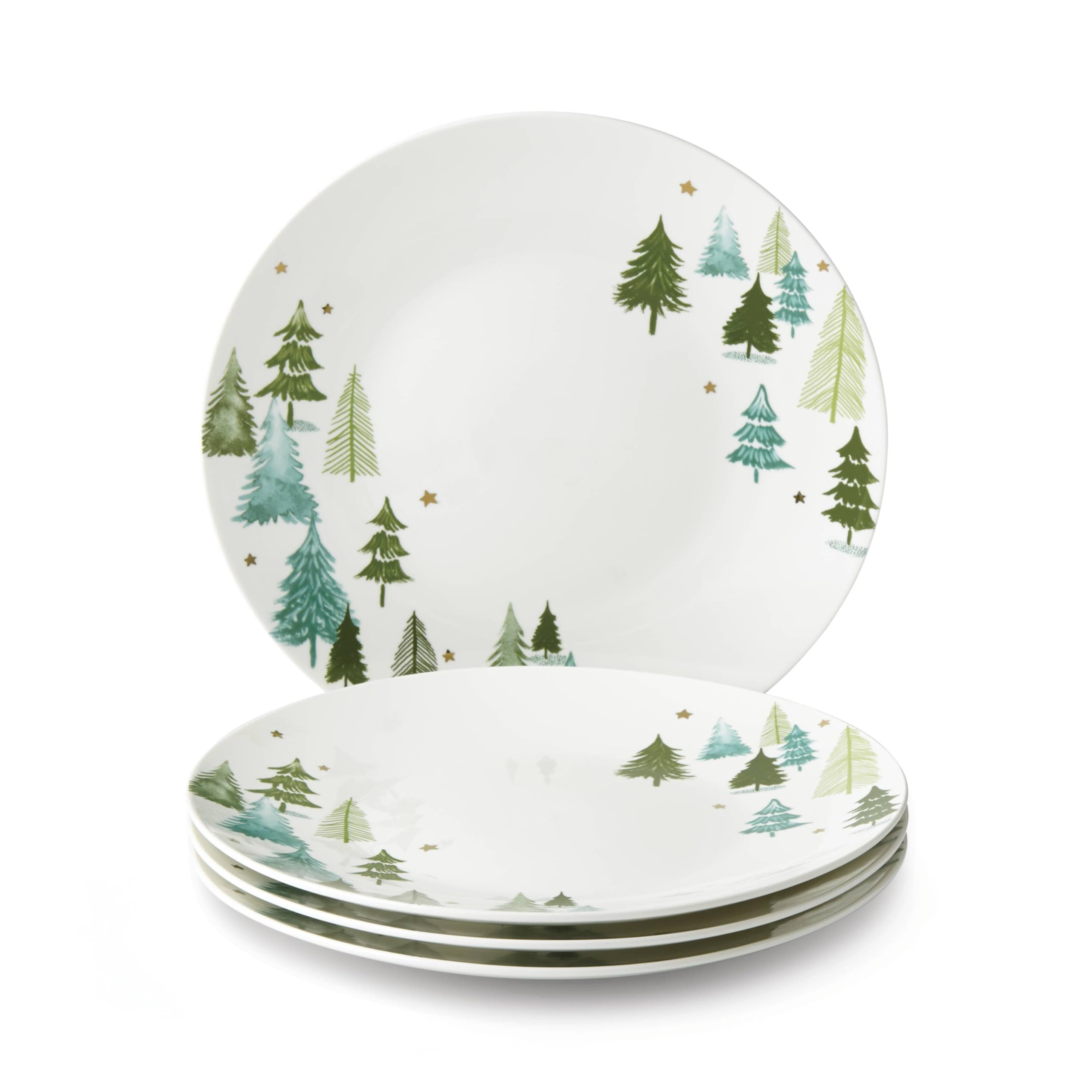 Lenox Balsam Lane green plate detail highlighting porcelain quality
