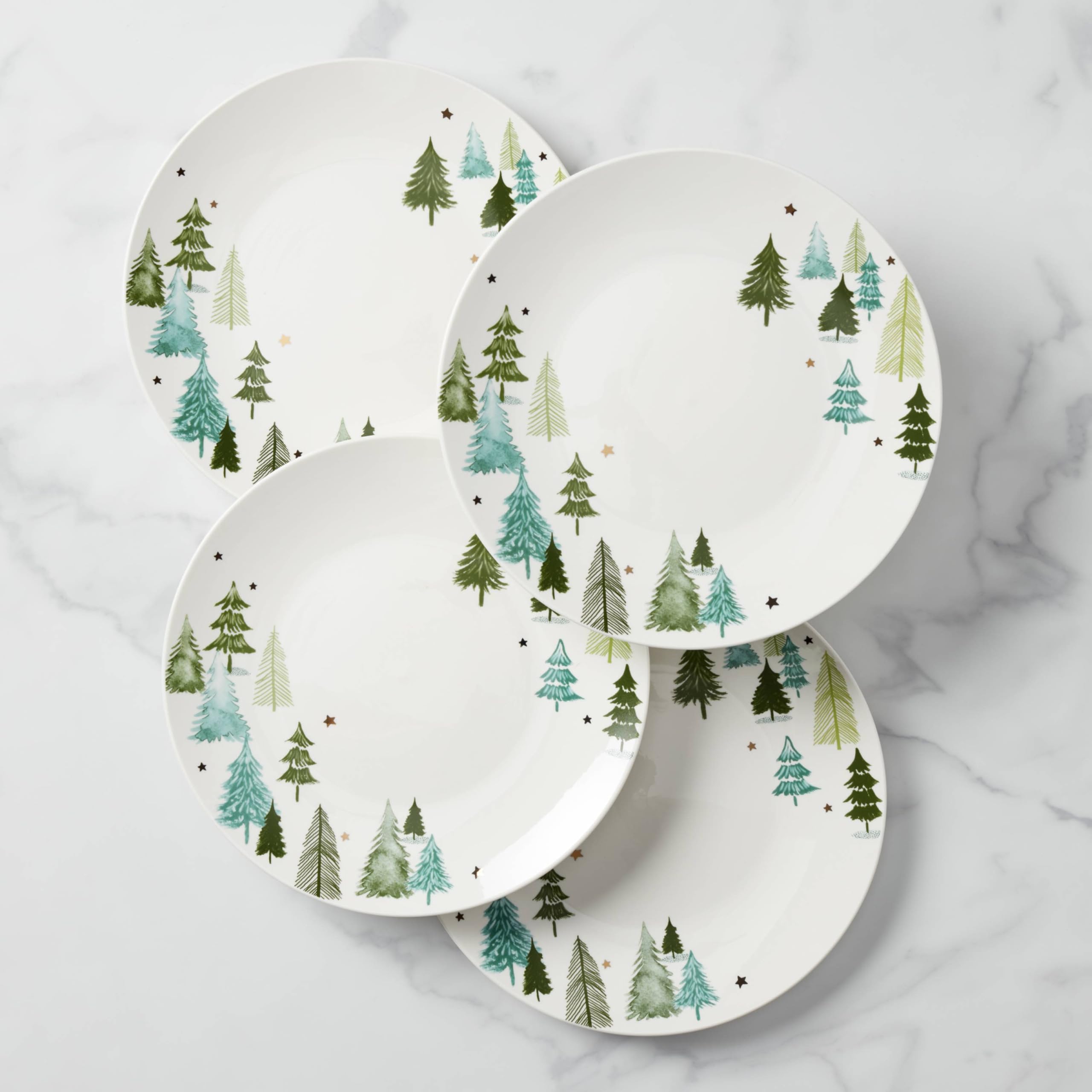 Lenox Balsam Lane green tablescape with seasonal decor and family gatherings