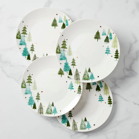 Lenox Balsam Lane green tablescape with seasonal decor and family gatherings