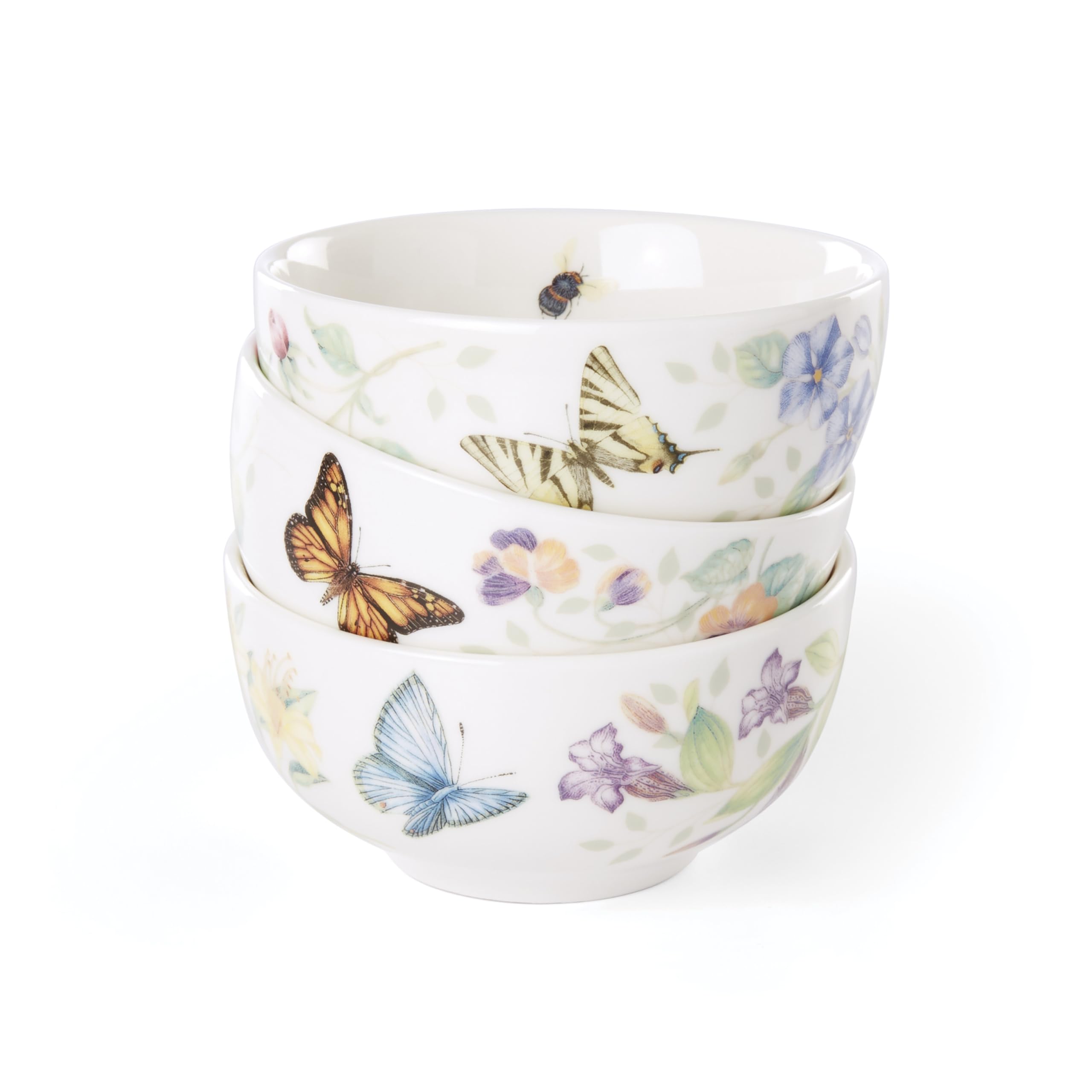 Lenox Butterfly Meadow 3pc mini bowl set for versatile everyday or special occasions.