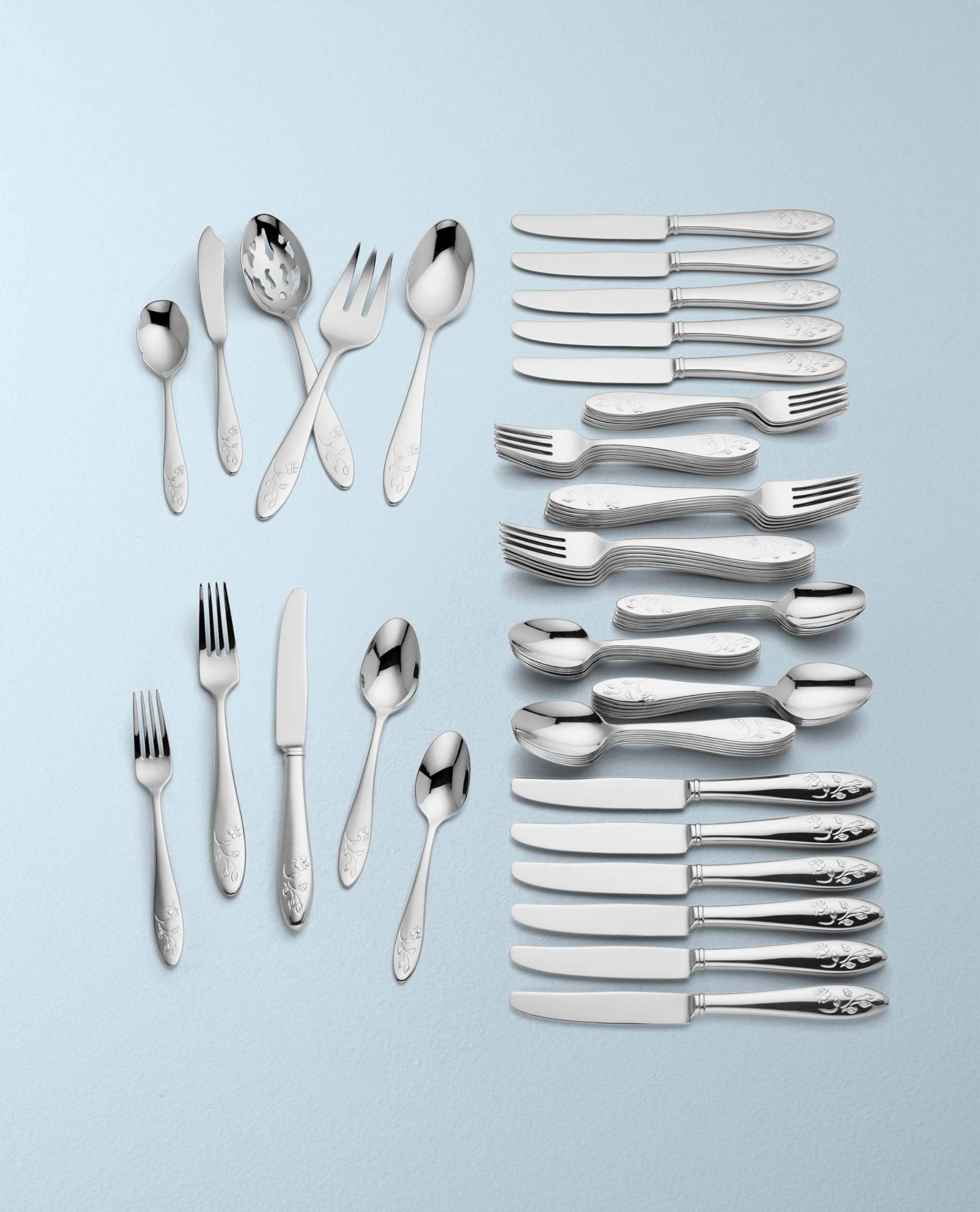 Lenox Butterfly Meadow dinner spoons designed for comfortable meals.