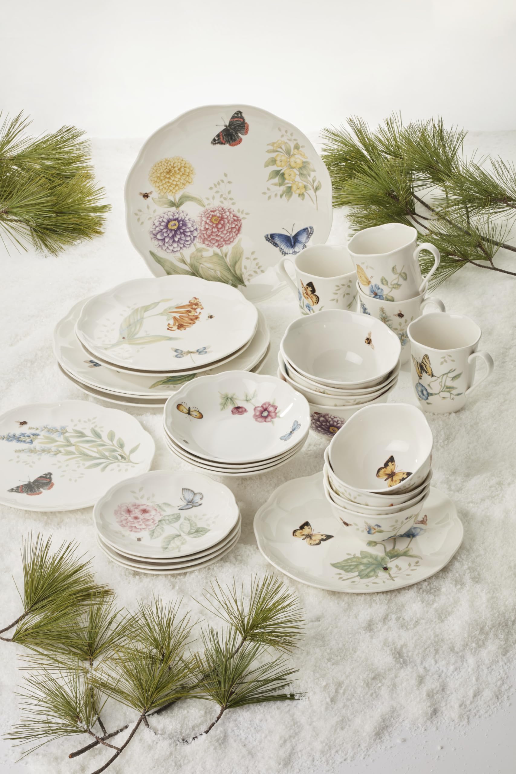 Lenox Butterfly Meadow mug for coffee or tea in charming style.