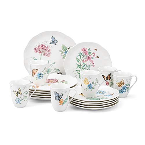 Lenox Butterfly Meadow saucer, 6-1/8 in, scalloped rim adds elegance