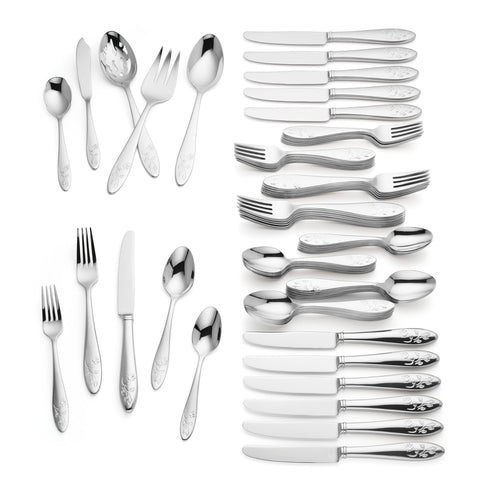 Lenox Butterfly Meadow service for 12 setup for elegant entertaining.