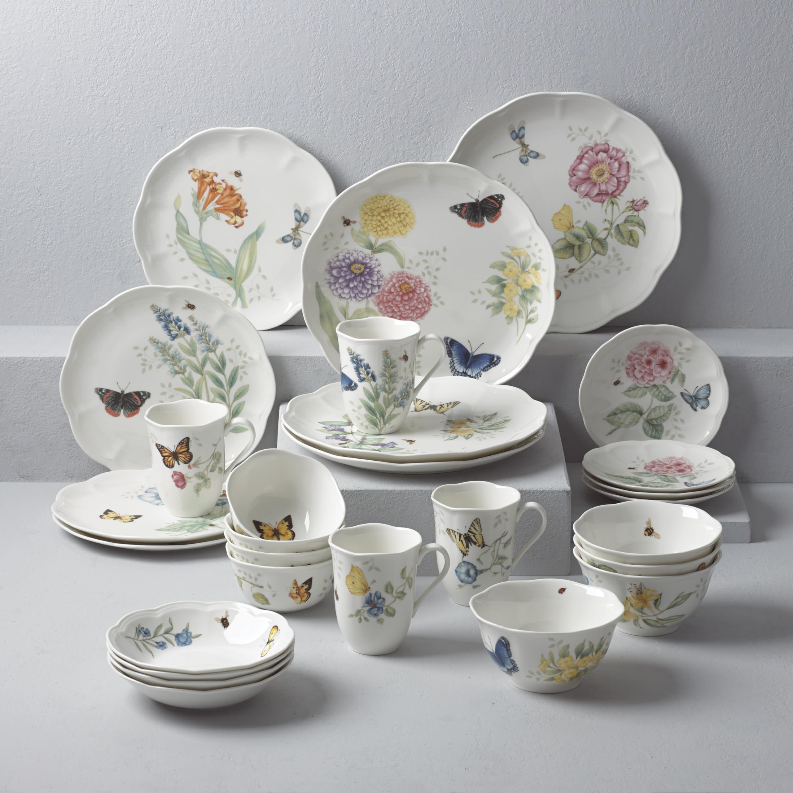Lenox Butterfly Meadow tidbit plate perfect for appetizers and mini entrees.