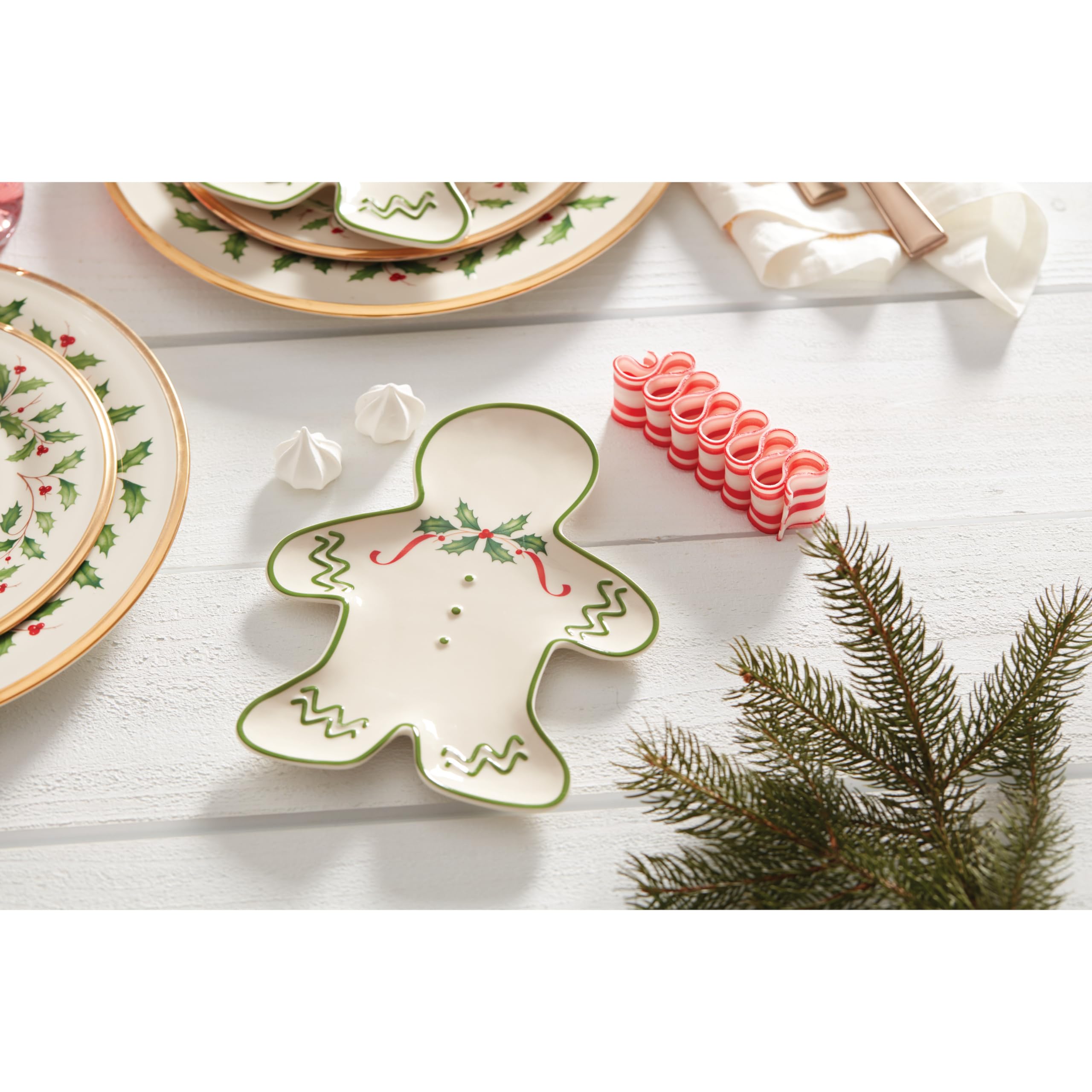 Lenox gingerbread plate great for serving candy or small desserts.