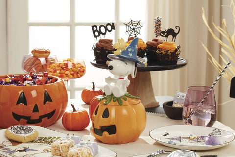The Great Pumpkin collection by Lenox in porcelain detail suitable for display.