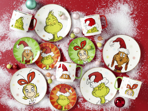 Lenox Grinchmas accent plate, perfect for pasta, salad, and dessert courses
