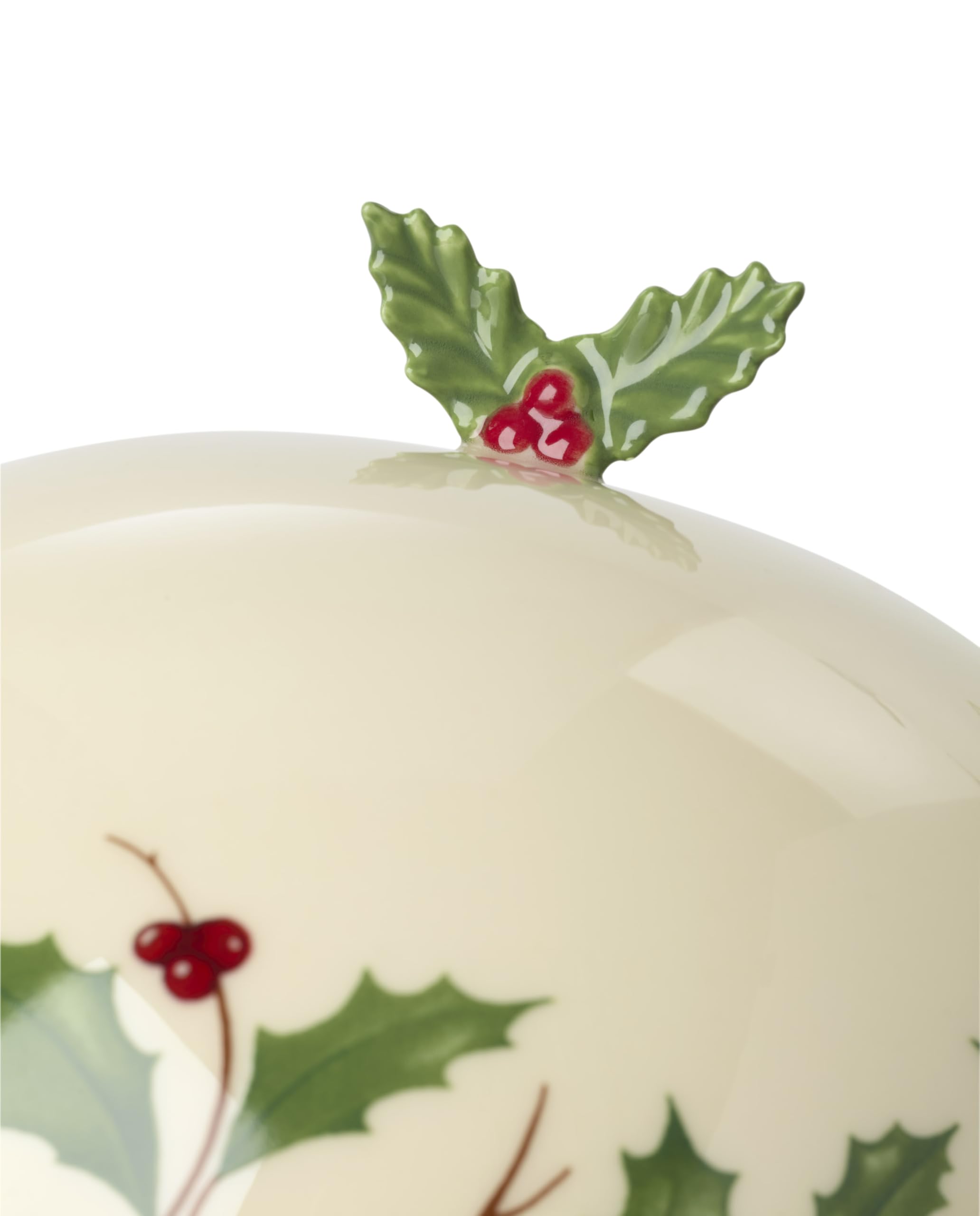 Lenox small covered dish with lid and tray ready for serving.