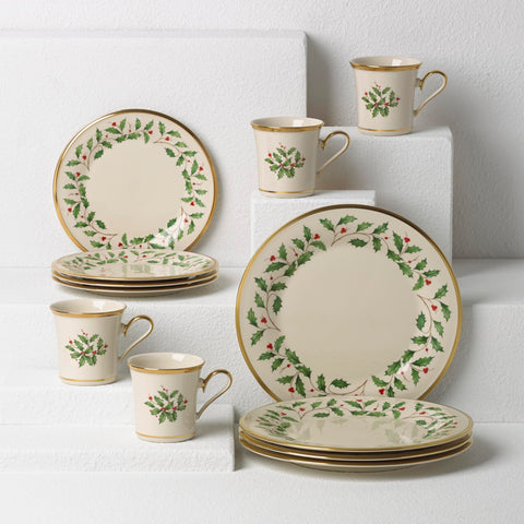 Lenox porcelain ivory with 24K gold detail enhancing table decor