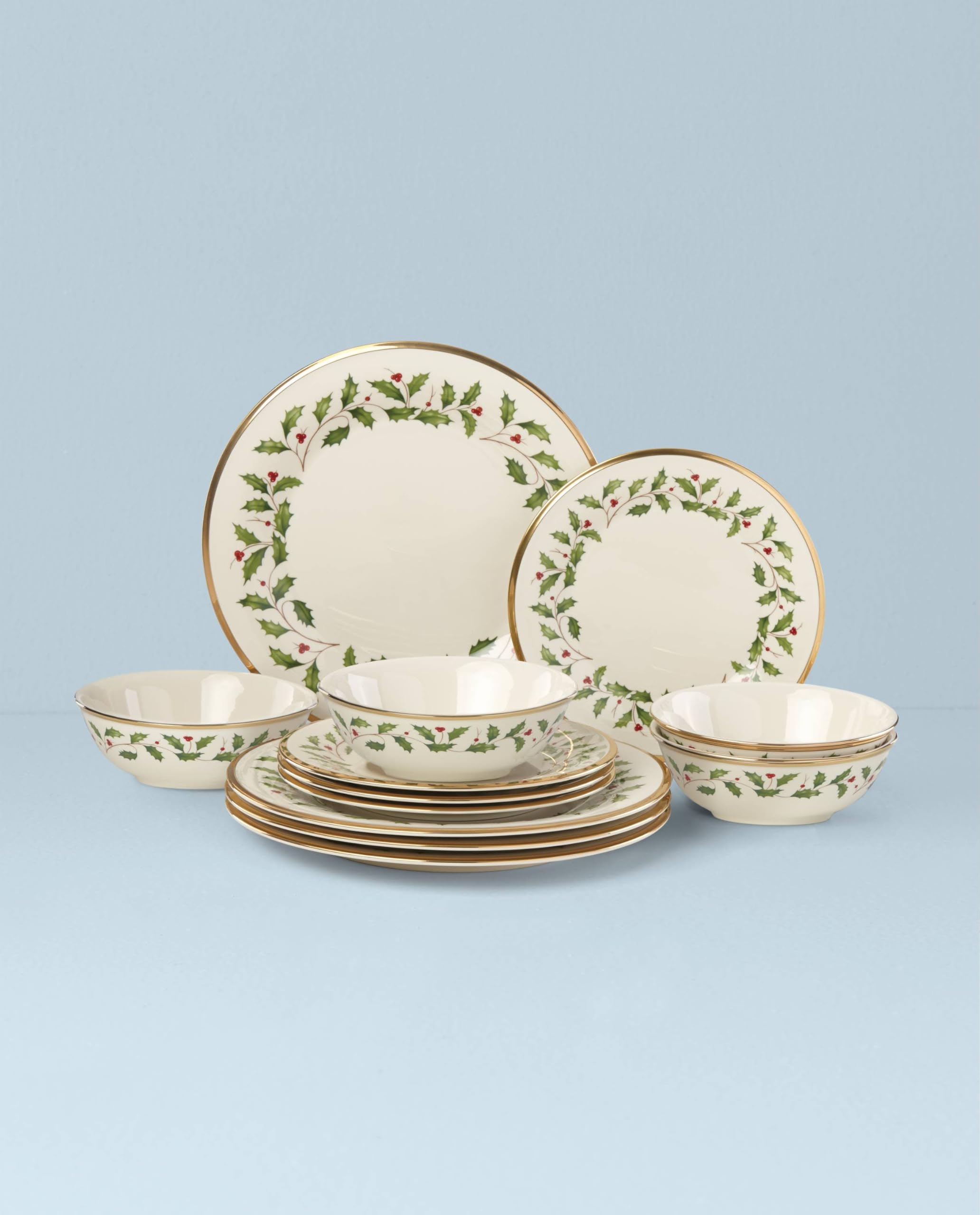 Lenox Holiday 8-inch salad plates perfect for seasonal salads