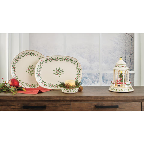 Lenox turkey platter ideal for Thanksgiving and winter hosting