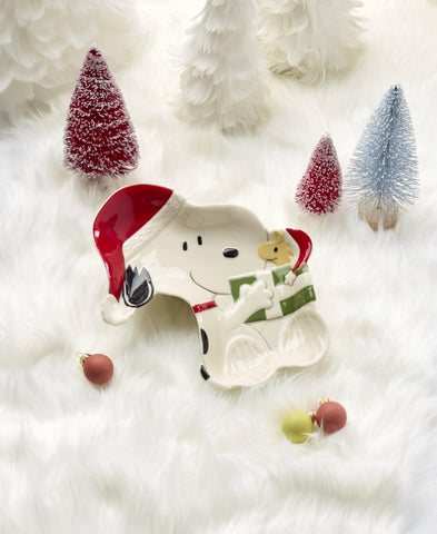 Lenox porcelain candy dish design adds cheerful holiday flair to any dessert table.