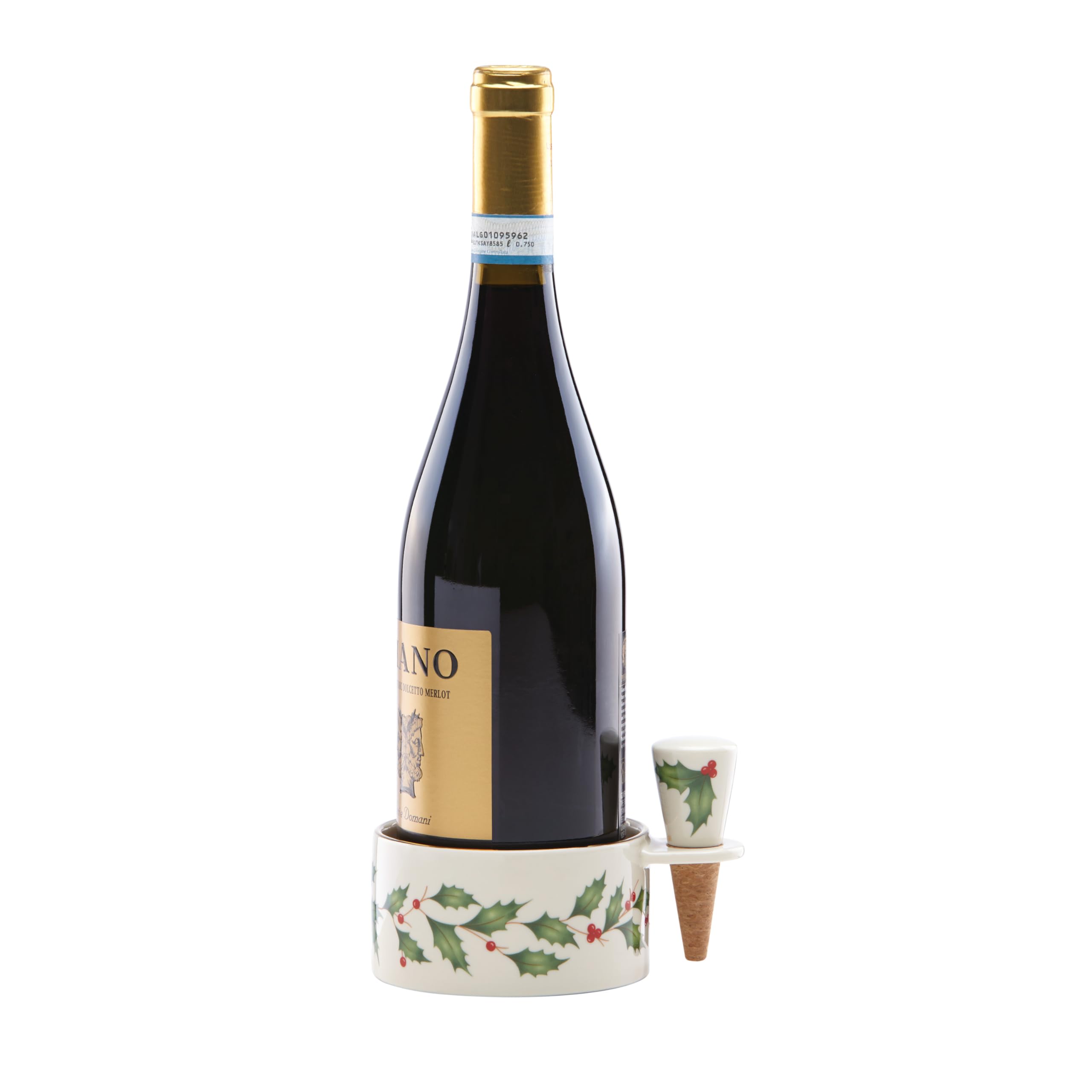 Table setting featuring Lenox Hosting the Holidays wine set during celebrations.