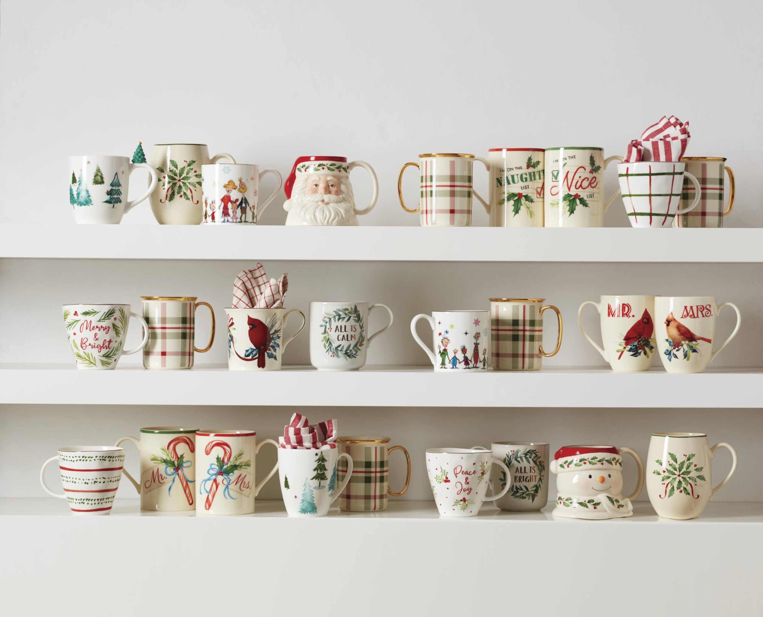 Lenox Merry Grinchmas mugs gift-ready packaging for holiday gifting