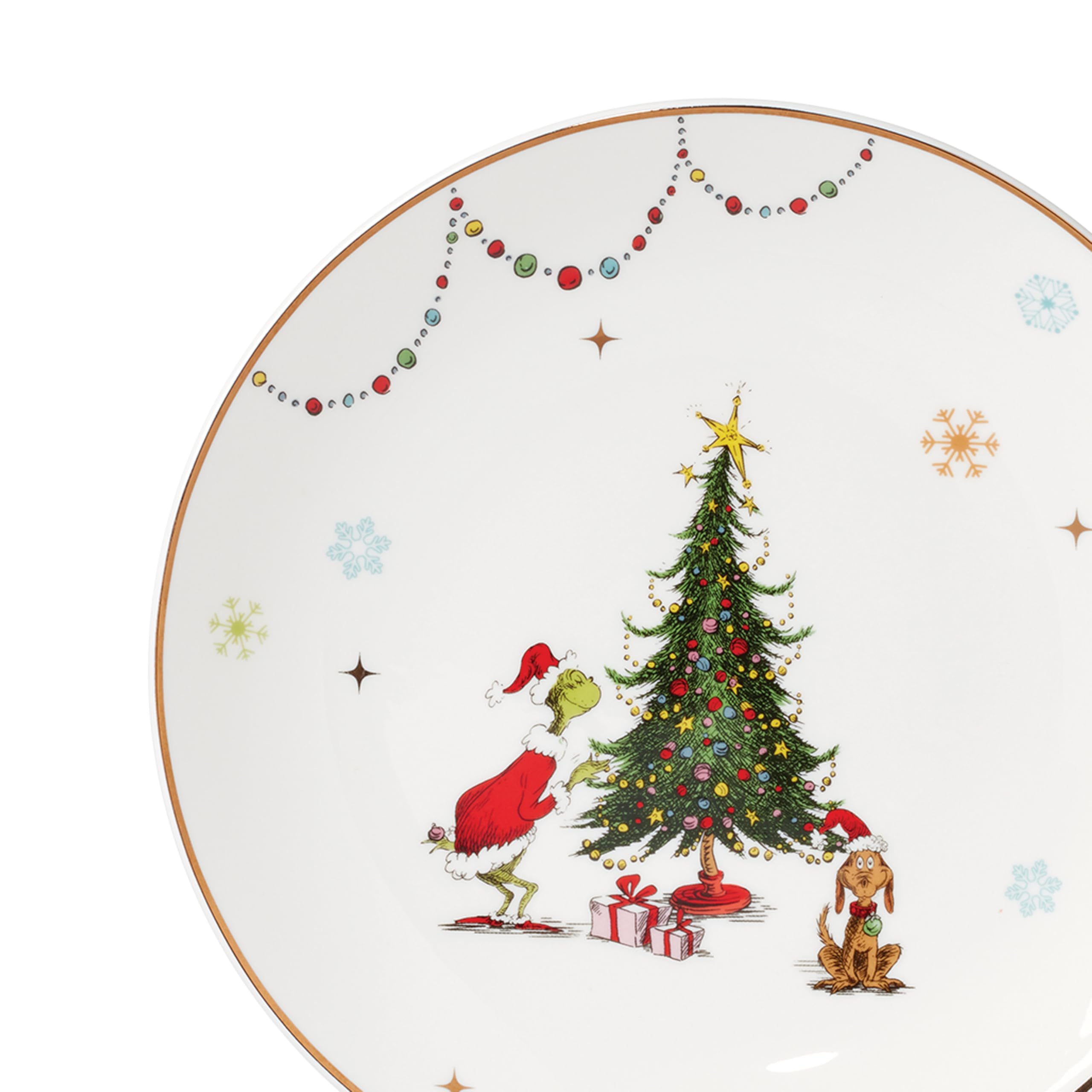 Lenox Merry Grinchmas green porcelain plate ideal for everyday or holidays