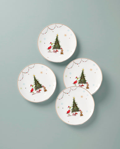 Lenox Merry Grinchmas plate with Whoville scene brightens holiday tables
