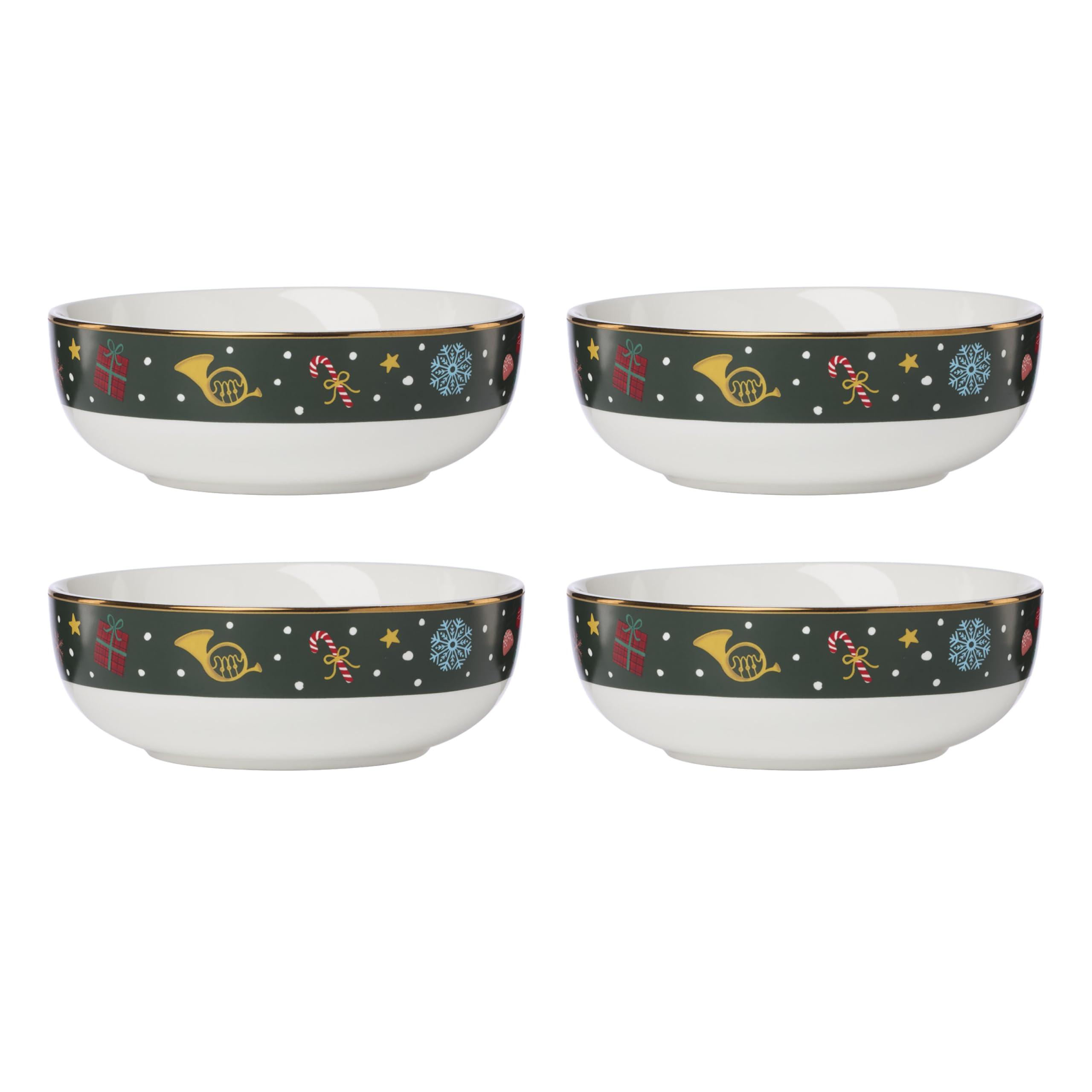 Lenox Nutcracker Ballet bowls with festive motif on porcelain for holiday dining