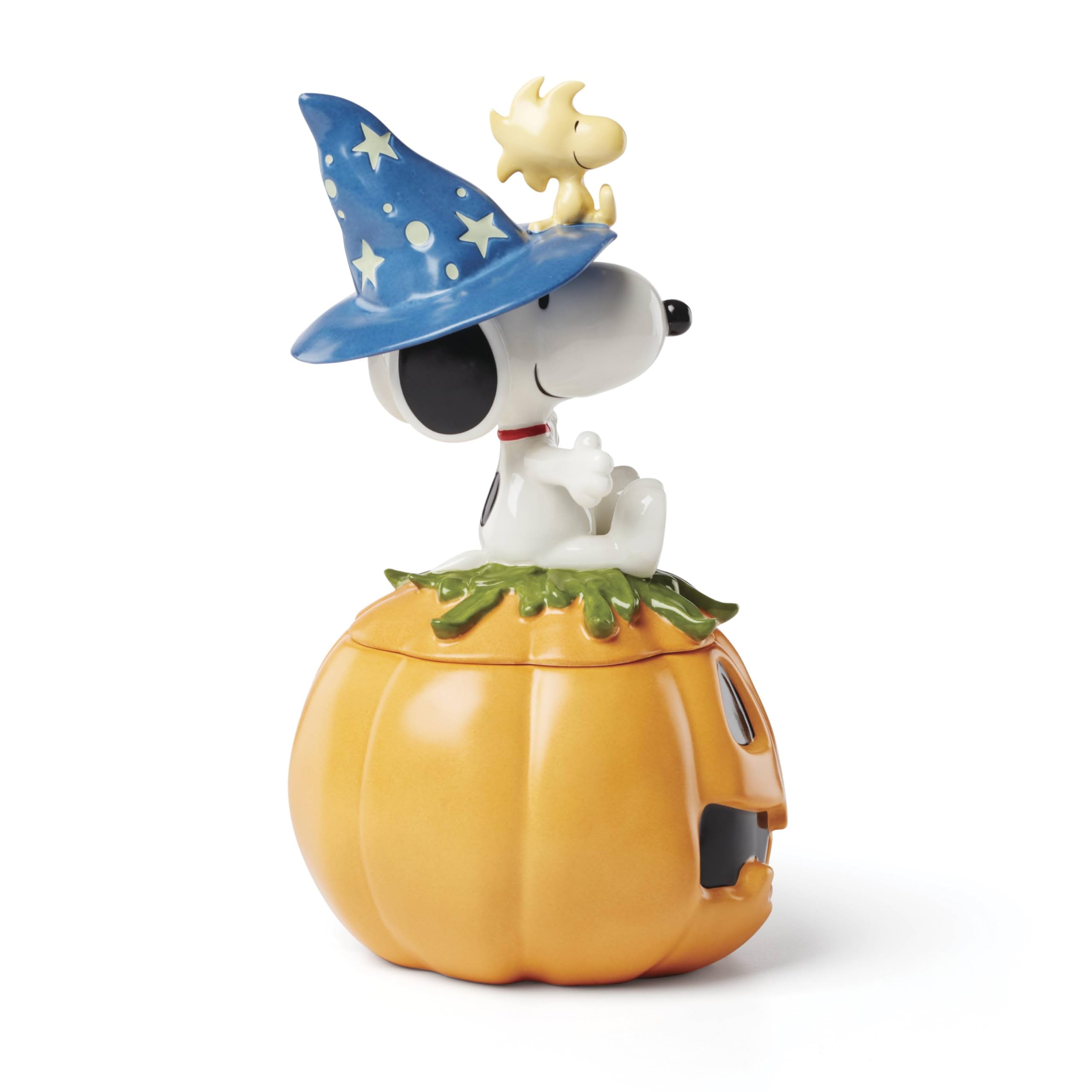 Porcelain Lenox candy dish with pumpkin motif, adding seasonal charm to table settings.