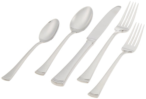 Beaded base detail on Lenox Portola flatware.