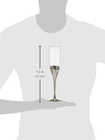 Lenox True Love champagne flutes with elegant long stems.