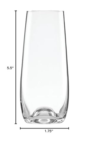 Lenox Tuscany Classics stemless flute set packaging, ready for gifting