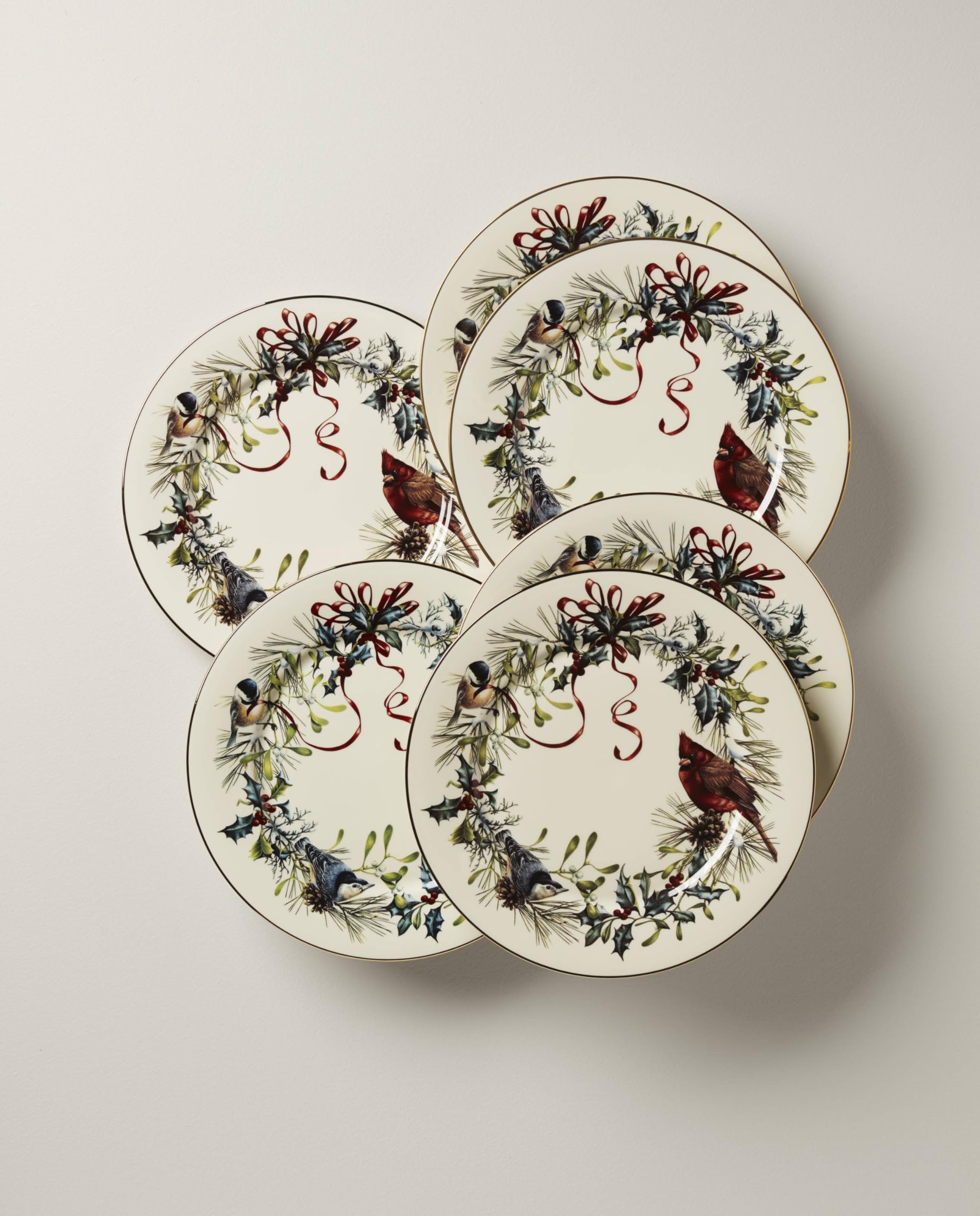 Lenox Winter Greetings ivory porcelain closeup highlights durable everyday use