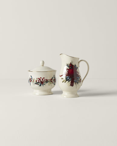 Ivory porcelain component from Lenox Winter Greetings set.